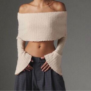 Silence + Noise “Harper” Off-Shoulder Top Size M